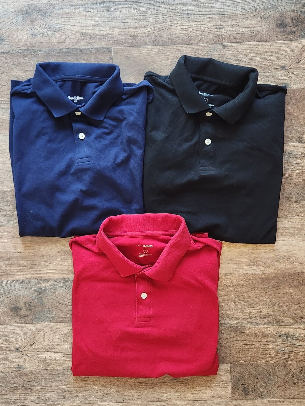 Bundle Of Goodfellow & Co. Men's Polos Size L